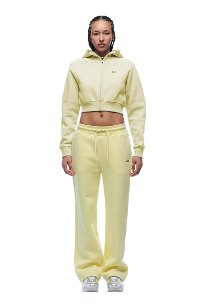 WMNS CROPPED ZIP HOODIE BUTTERCREAM