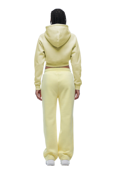 WMNS CROPPED ZIP HOODIE BUTTERCREAM