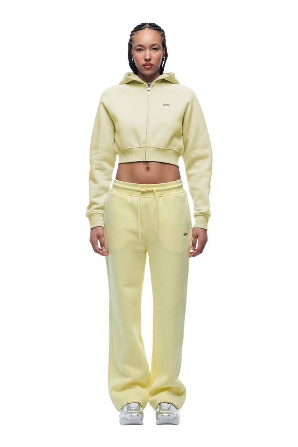 WMNS CROPPED ZIP HOODIE BUTTERCREAM