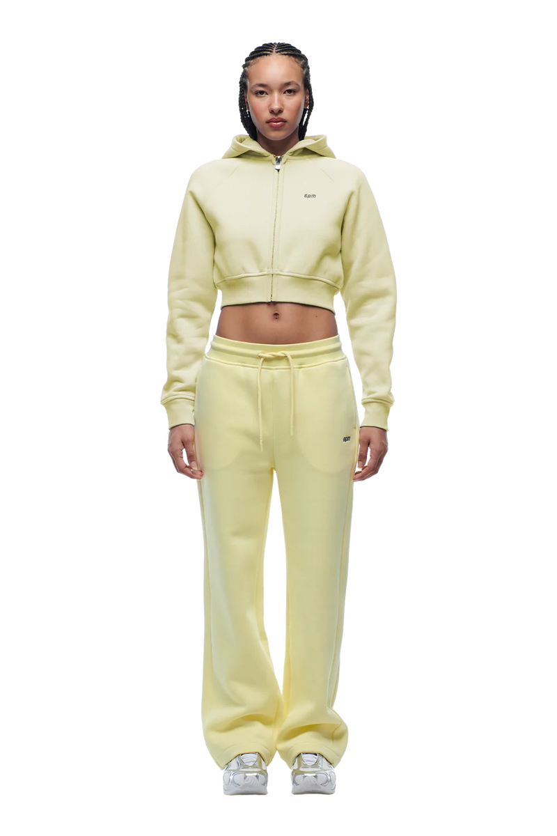 WMNS CROPPED ZIP HOODIE BUTTERCREAM