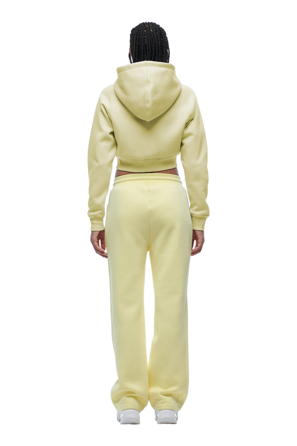 WMNS CROPPED ZIP HOODIE BUTTERCREAM