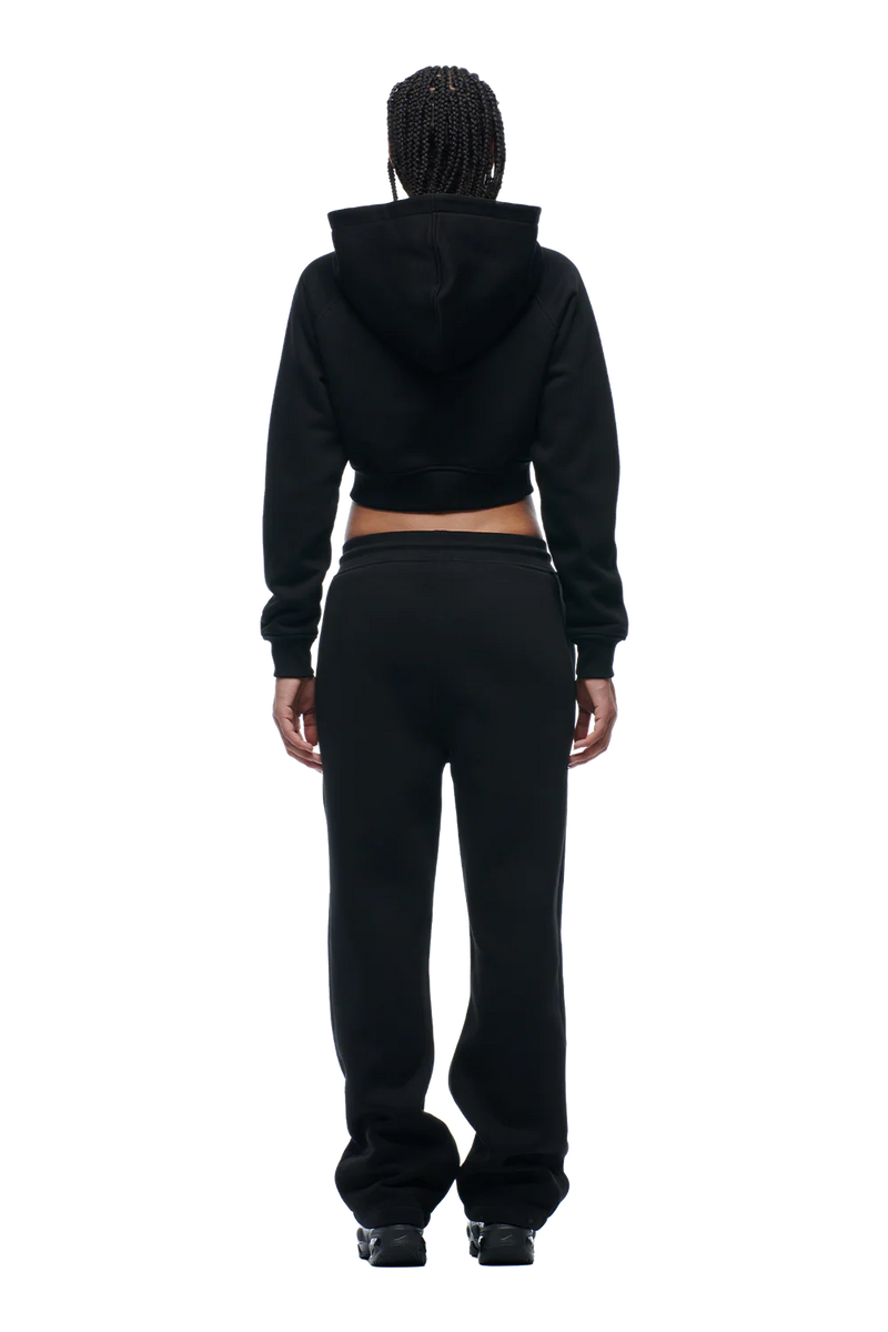WMNS CROPPED ZIP HOODIE BLACK