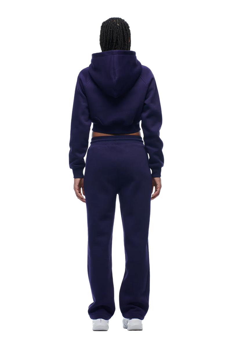 WMNS CROPPED ZIP HOODIE ORBIT BLUE
